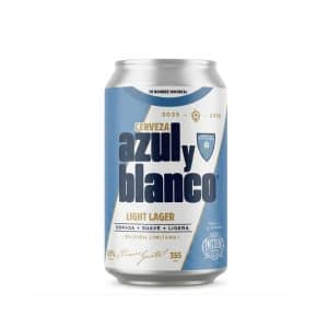 Cerveza Azul y Blanco Light Lager - Antigua Cerveza